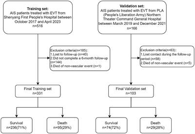 Nomogram to predict 6-month mortality in acute ischemic stroke patients treated with endovascular treatment